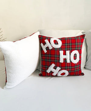 Ho Ho Ho Christmas Pillow Cover (Set of 2)